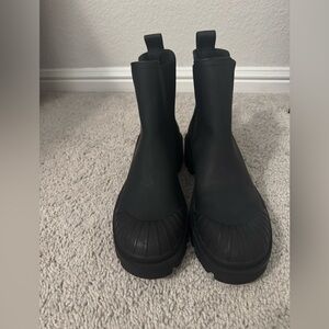 Zara Black rubber boots